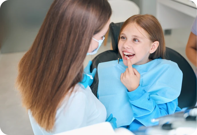 Man smiling at dentist's office